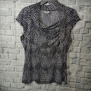 Worthington Short Sleeved Blouse L